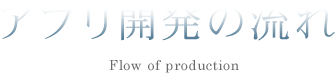 アプリ開発の流れ（Flow of production）